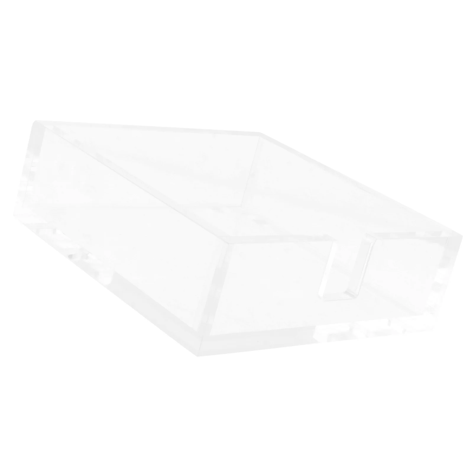 

1Pcs Acrylic Transparent Napkin Holder Party Banquet Cocktail Dinner Table Organizer Clear Design for Home Cafe Restaurant