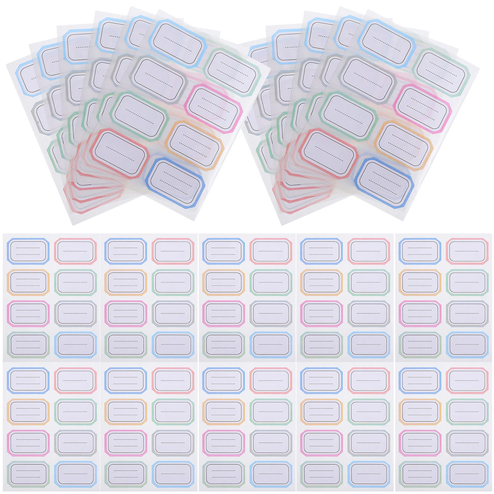 288 Pcs Handwritten Label Sticker Blank Labels Removable Bottle Markers Stickers Book Marking Adhesive