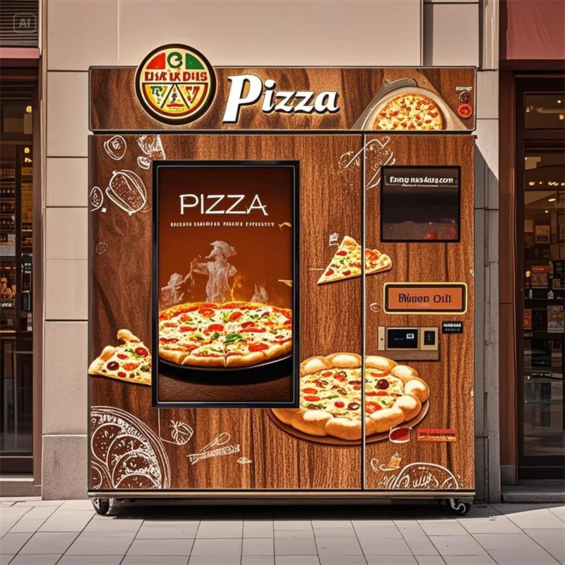 Máquina Expendedora de Pizza Inteligente Totalmente Automática con Pantalla Táctil, SDK, Múltiples Métodos de Pago, Cumple con ADA, Alta Calidad