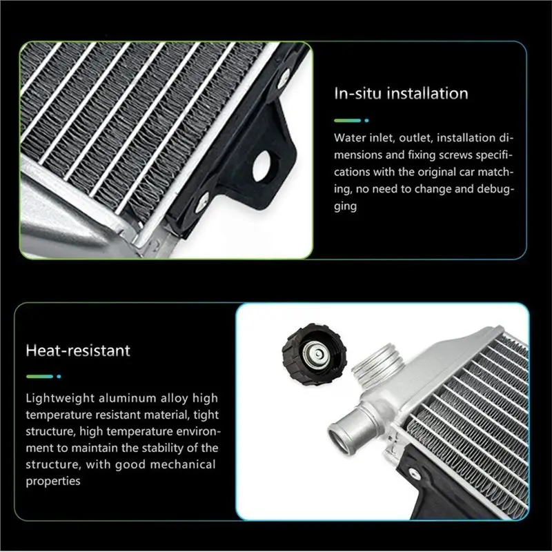 A65P-2023-2026 Motorcycle Left/Right Radiator Cooler Engine Cooling Coolant For GASGAS SX SXF XC XCF EXC EXCF