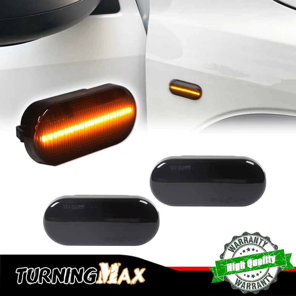 2 uds indicador lateral dinámico señal de giro luz intermitente secuencial, para VW Golf 3 4 MK3 MK4 Passat 3BG Polo 6N 9N Bora Vento