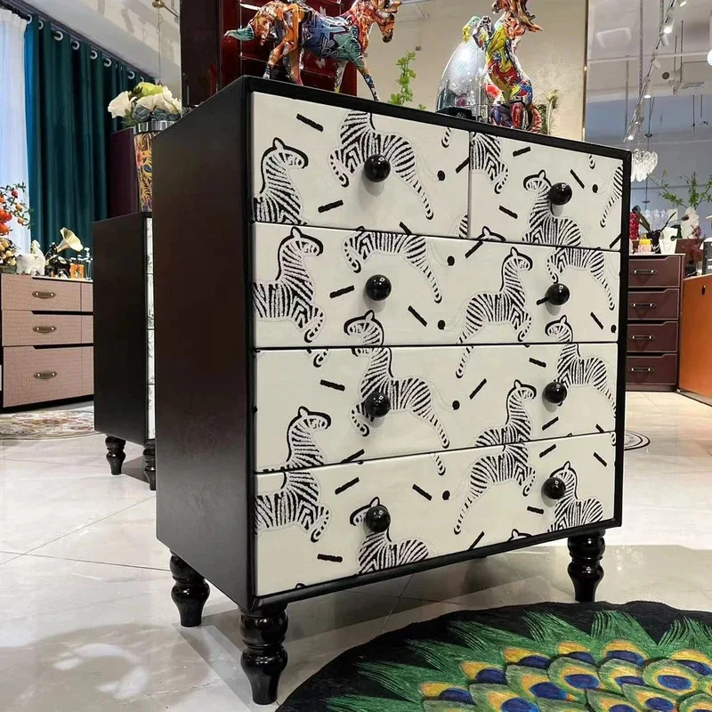 

Medieval zebra chest of drawers, bedroom storage cabinets, storage cabinets, printed sideboards, small apartment chests of