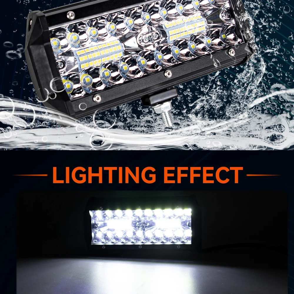 38 Inch 1800W LED Light Bar - Spot Flood Combo - IP68 Waterproof - For Truck SUV ATV