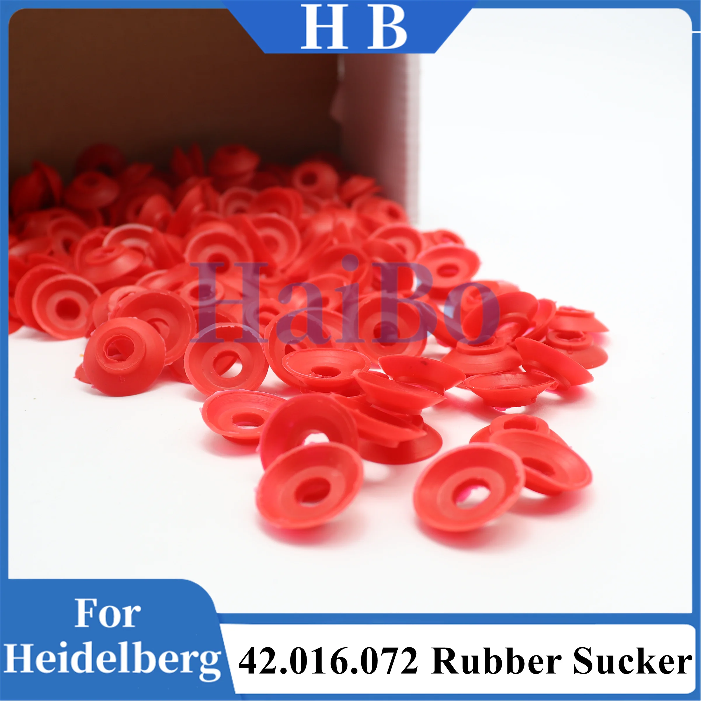 HaiBo Best Quality 100PCS Red Rubber Sucker 42.016.072