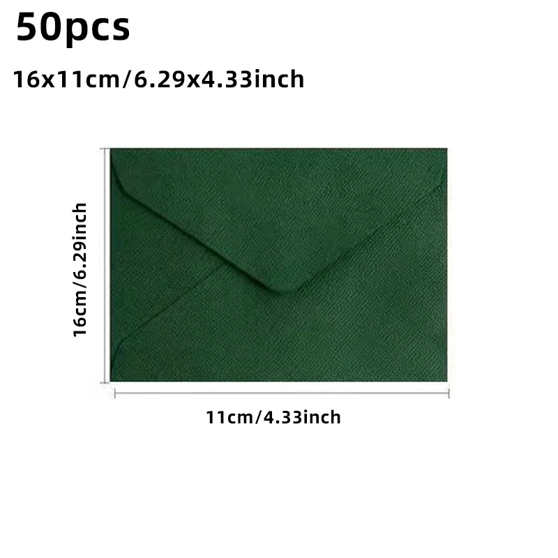 50 stks/partij 20.1x15.1 cm Enveloppen voor Trouwkaarten Business hoogwaardige 250g Textuur Papier Briefpapier Leveringen opbergtas
