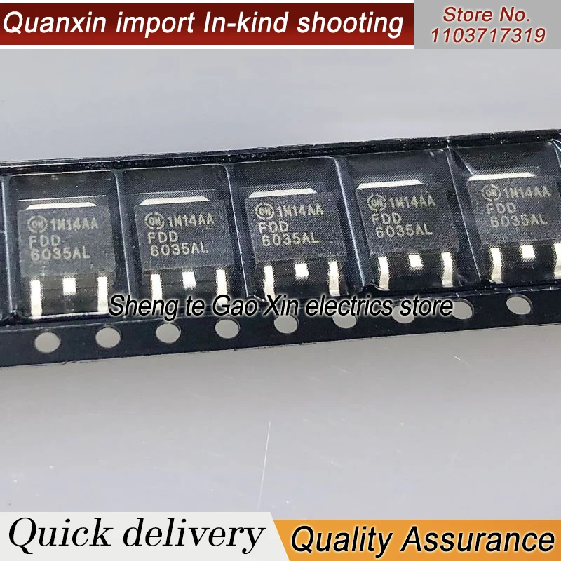 (10-20 stuks) 100% Nieuwe originele FDD6035AL FDD 6035AL TO-252 Chipset