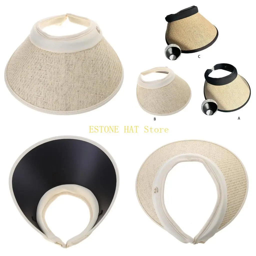 49MF Beach Visor Sun Visor Sun Hat Golf Cap Straw Visor Golf Visor Women Visor Hat