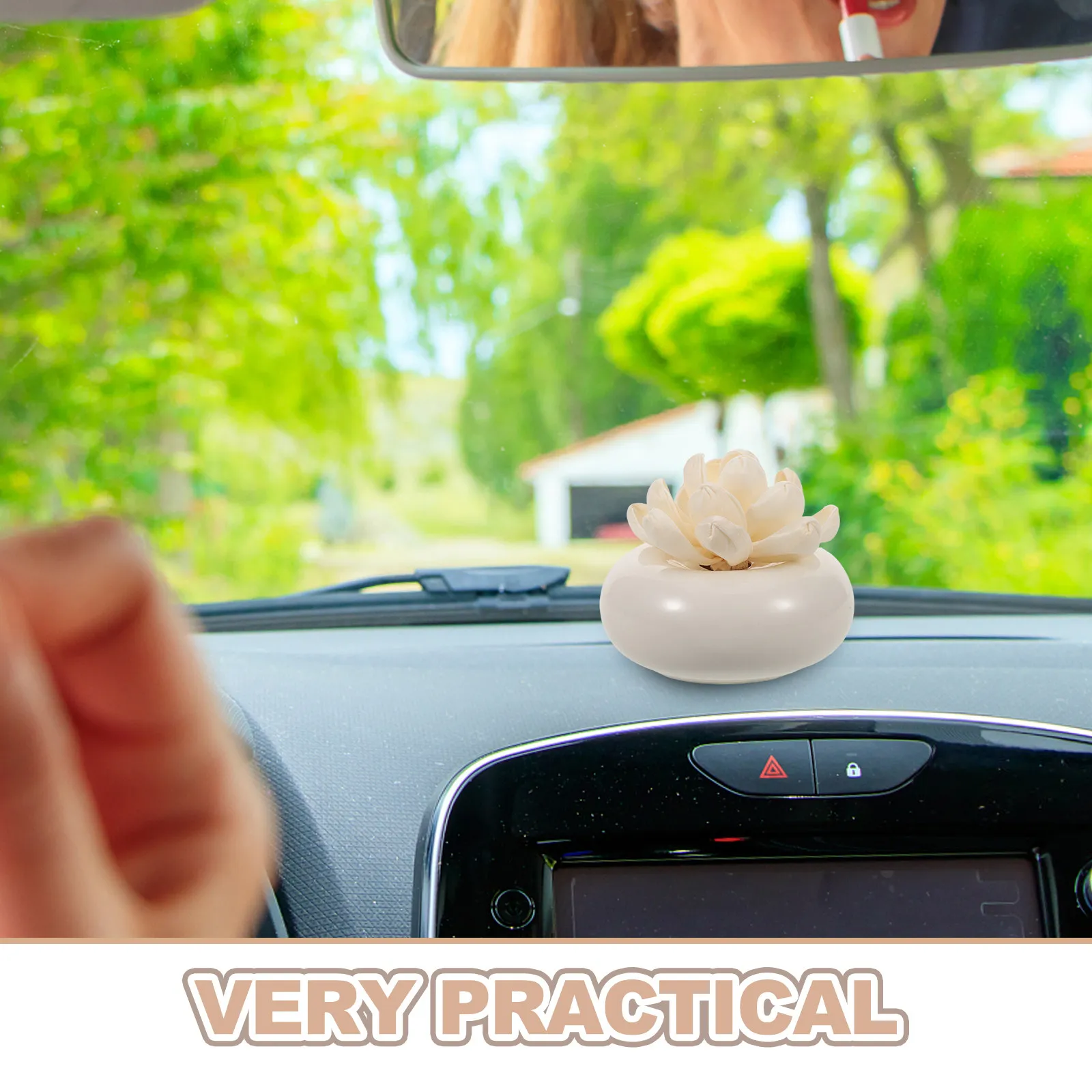 Elegant Passive Aromatherapy Diffuser Paper Flower Oil Absorbing Scent Diffuser for Home Office Car Desk Bathroom Shower Decor
