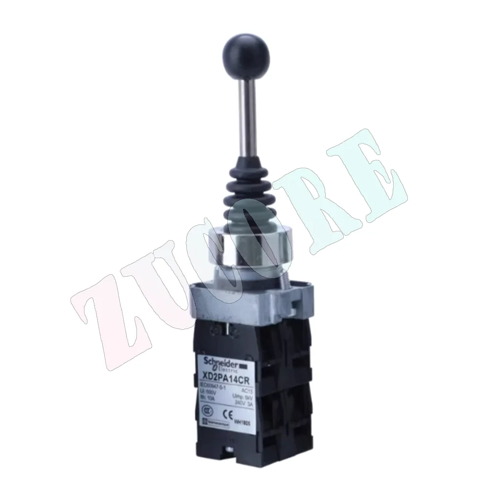 Оригинальный джойстик Schneider Control 22 мм XD2PA14CR XD-2PA14CR, 4-позиционный самоблокирующийся перекрестный кулисный переключатель с фиксацией