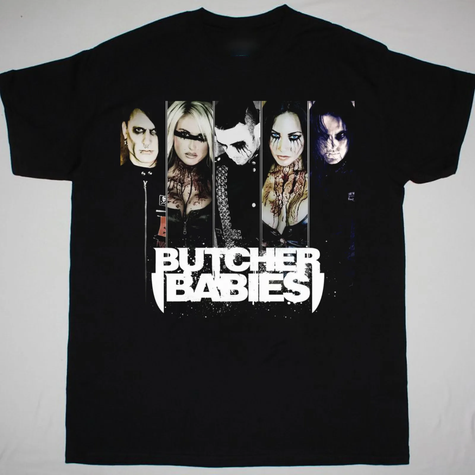 

Футболка Butcher Babies Members с короткими рукавами, хлопковая черная мужская футболка от S до 2345XL BE801