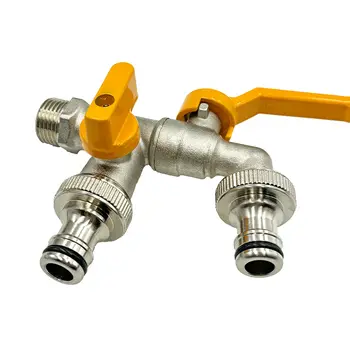 全新 1/2x3/4 槓桿式水龍頭,鋅合金材質,紅色手柄,水龍頭轉接器軟管插頭,花園澆水灌溉配件 10 最佳銷售 水龍頭花園 - №7