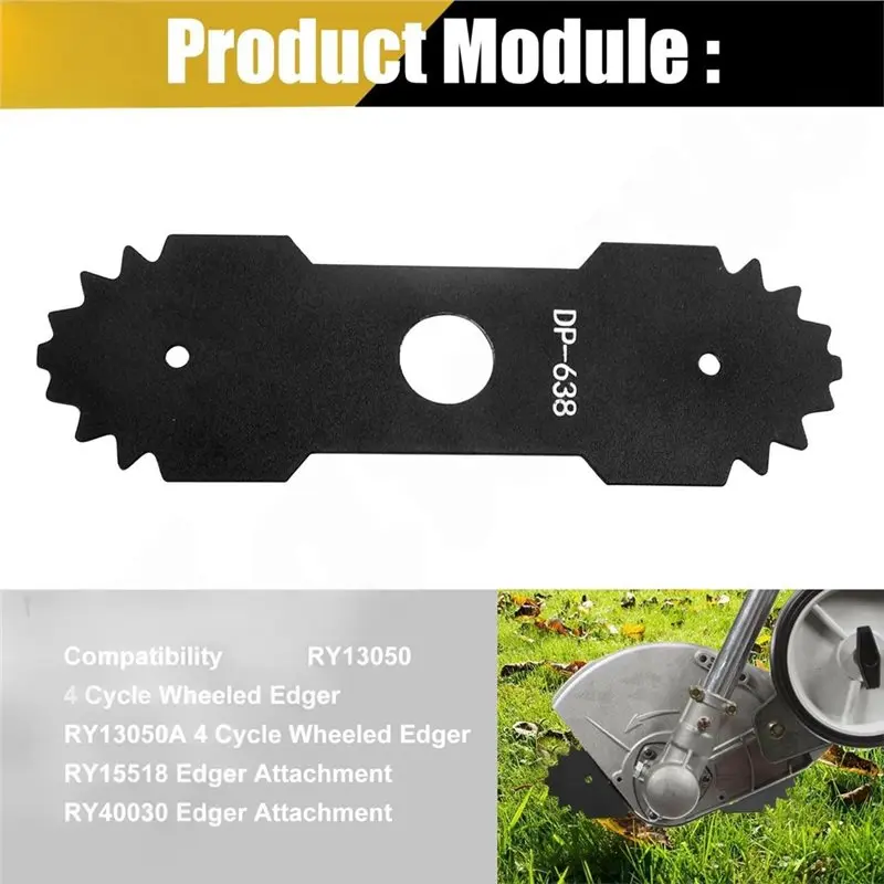 A34R 9 بوصة 638006008 شفرة المقلم لاستبدال Homelite Ryobi Edger لـ RY13050 RY13050A RY15518 RY40030 P2300 RY40706VNM S20