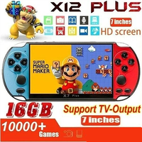 X12 Video Game Console Built 10000 Games 16GB Handheld Double Joystick Game Controller 3.5'' Screen Retro Handheld Game Console