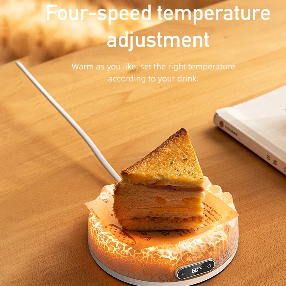 New Temperature Heating Mug Warmer Constant Temperature ABS Electric Cup Heater US/EU Coffee Cup Warmer Desktop