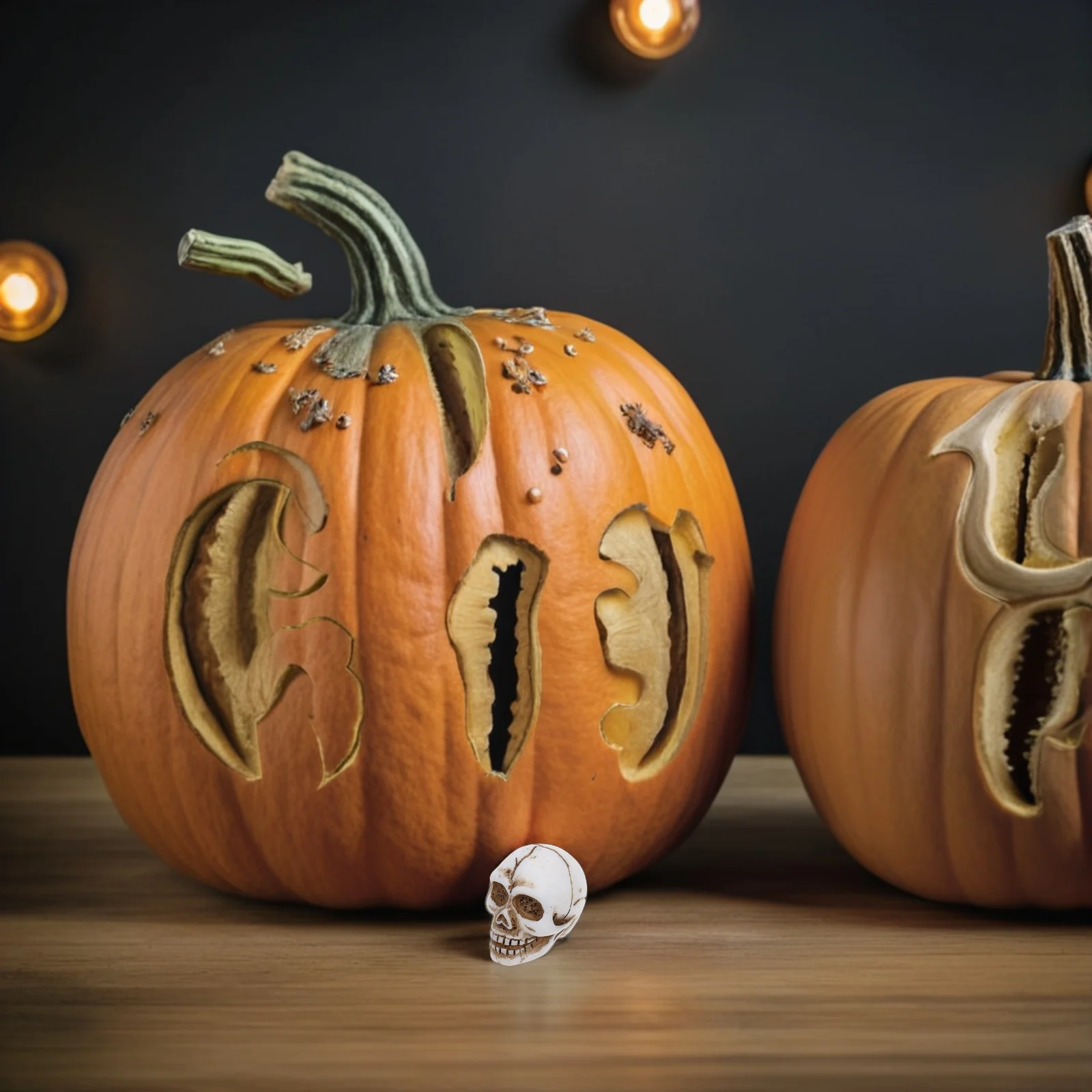 

20Pcs Mini Skull Ornaments Halloween Resin Spooky Decor Realistic Heads Party Props Tiny Skulls for Crafts