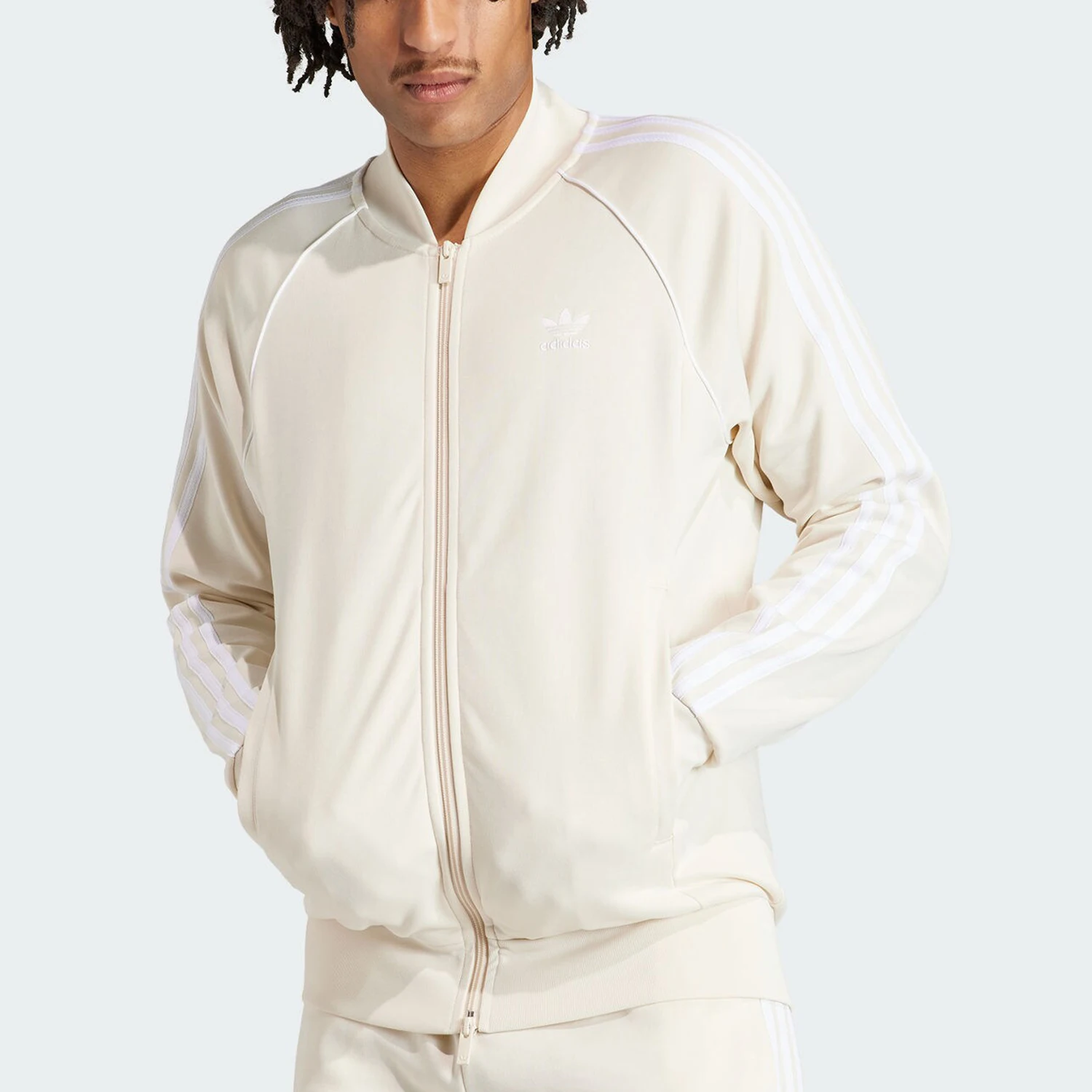 Adidas genuine clover men's stand up collar sports retro jacket jacket IR9864