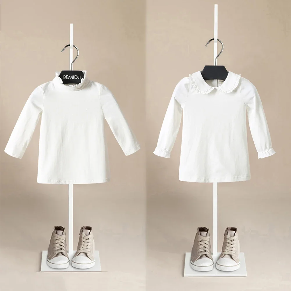 

White Baby Girls Long Sleeve Shirt Princess wild Shirt Tddler Girl Sweet Pullover Casual Shirt Children Tops Kids Girl Clothes