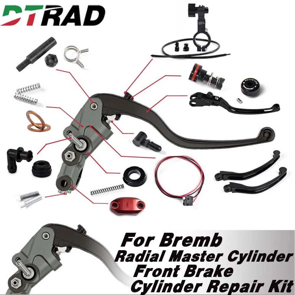 For Bremb Radial Front Brake Master Cylinder Repair Kit Brake Clutch Lever Pin Pushrod Barrel Replacement Handle Bar