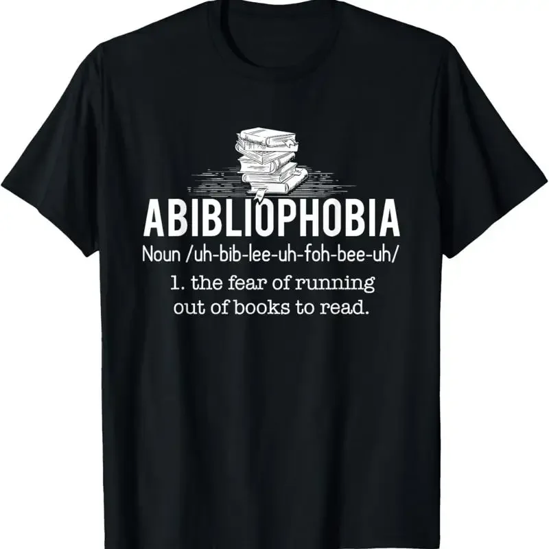 Abibliophobia Funny Reading Bookworm Reader T Shirt