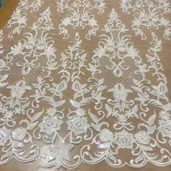 The new wedding gown fabric delicate flower