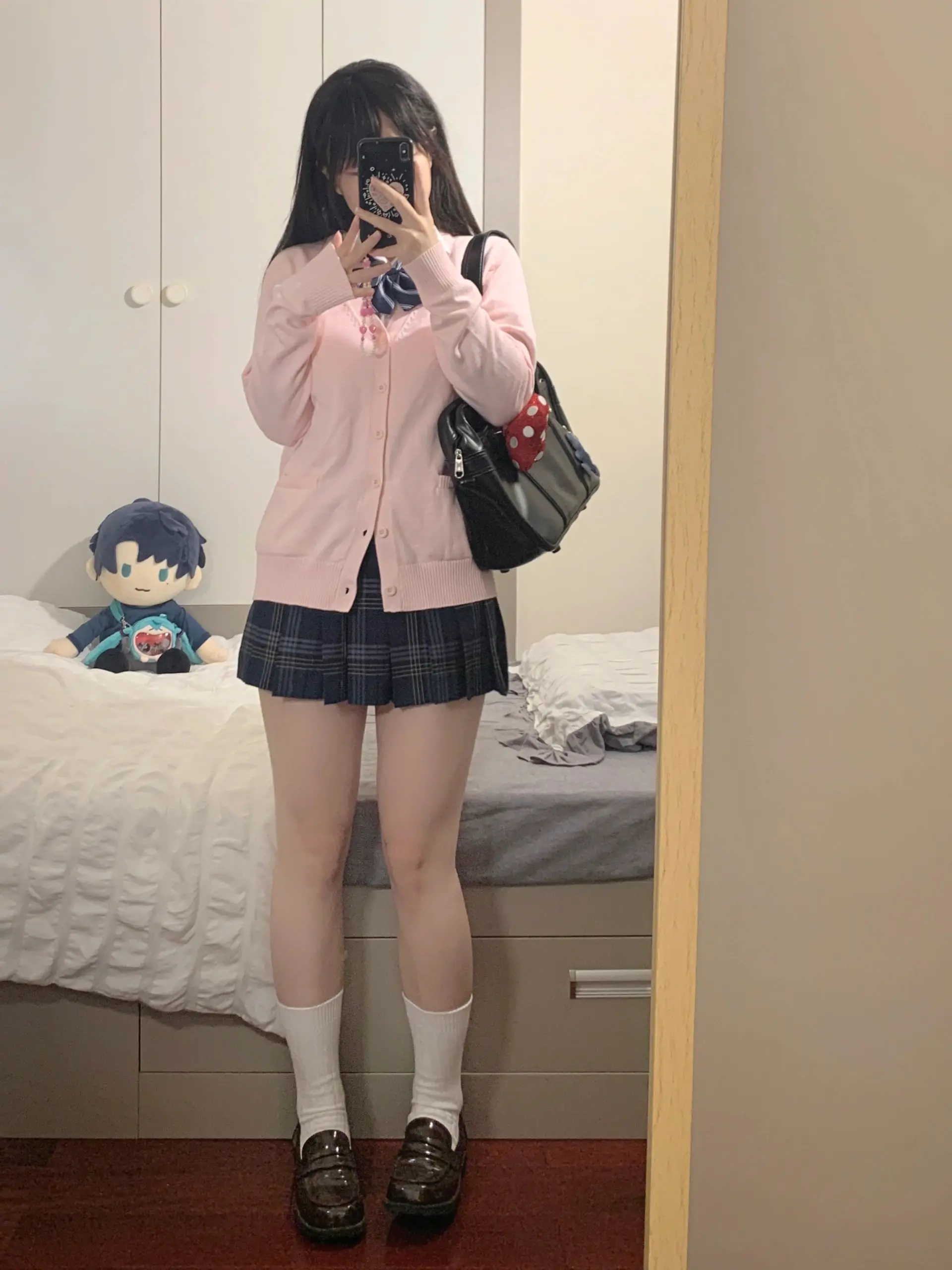 Pink Blue Black Cute Jk Sweater Knitted Cardigan Female Original Japanese Jacket Uniform School Supply Feeling Lazy Style