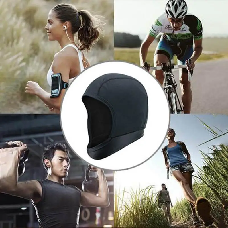 

Motorcycle Helmet Inner Cap Sports Fitness Skull Breathable Drying Sweat-absorbing Wicking Cycling Helmets Headgear Hat Beanies