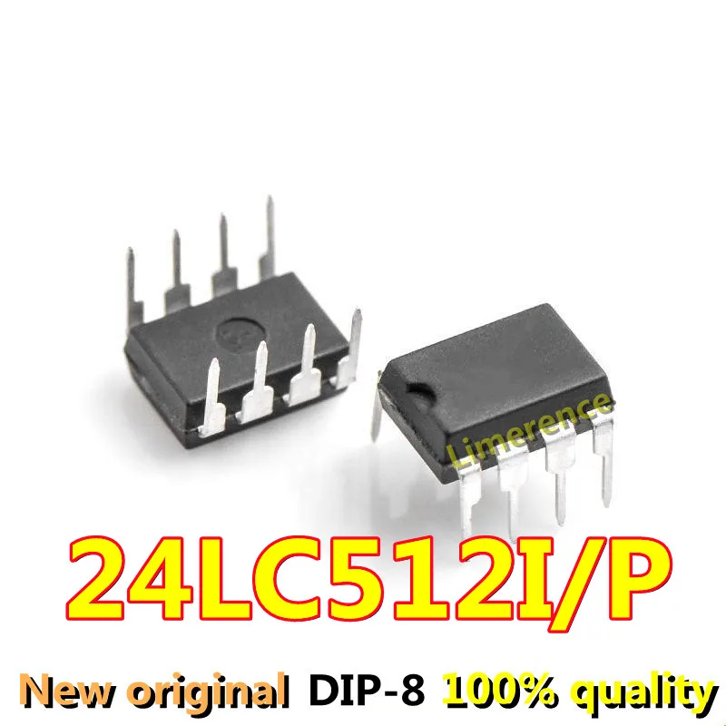 5PCS/LOT 24LC512I/P 24LC512 512K I2C Serial EEPROM