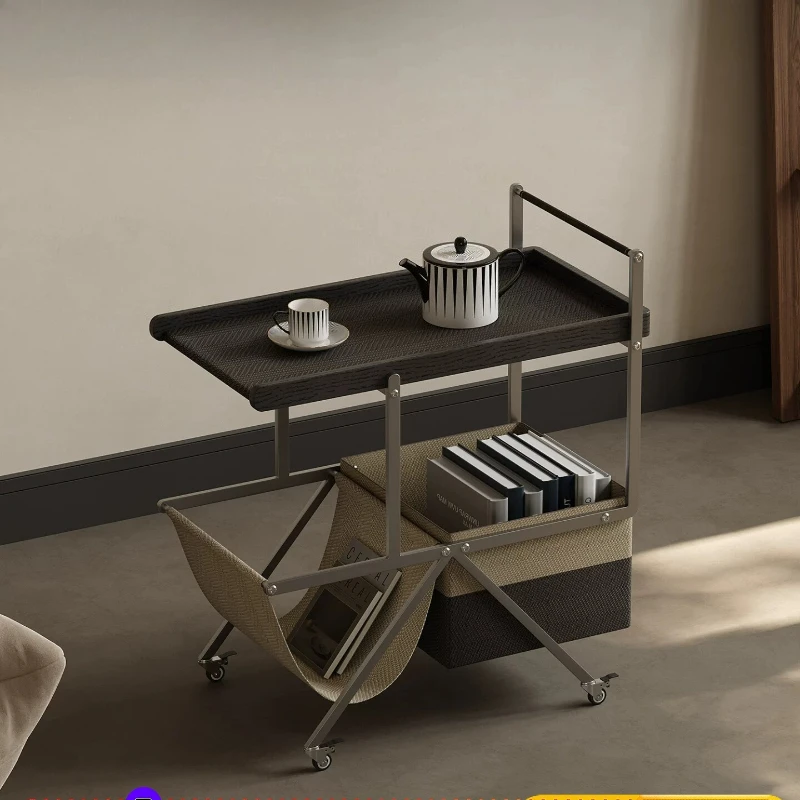 

Итальянская дизайнерская тележка на колесах для небольших квартир, съемная, легкая, роскошная, креативная.