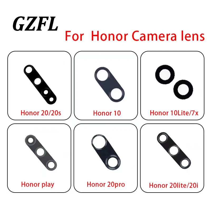 Rear Back Camera Glass Lens For Honor 20 20i 20Pro 20s play 10 10Lite Replacement with Adhesive Sticker