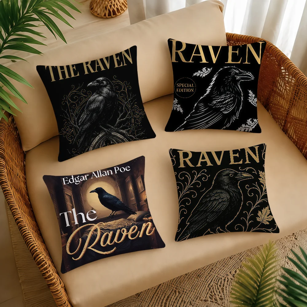 The Raven Deluxe Hardbound Edition Cushion Cover Square Decorative Throw Pillow Case Sofa Bed Living Room Anniversary Gifts