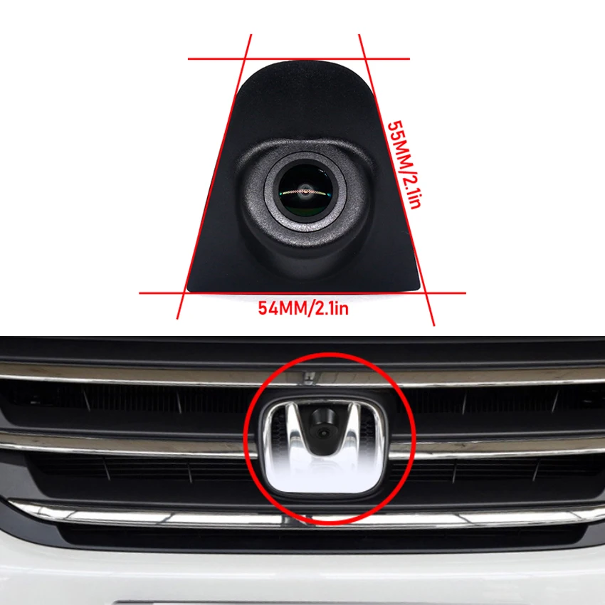 HD CCD AHD Car Front View Parking Night Vision Positive Waterproof Logo Camera For Honda CR-V CRV EX 2017 2018 2019 2020