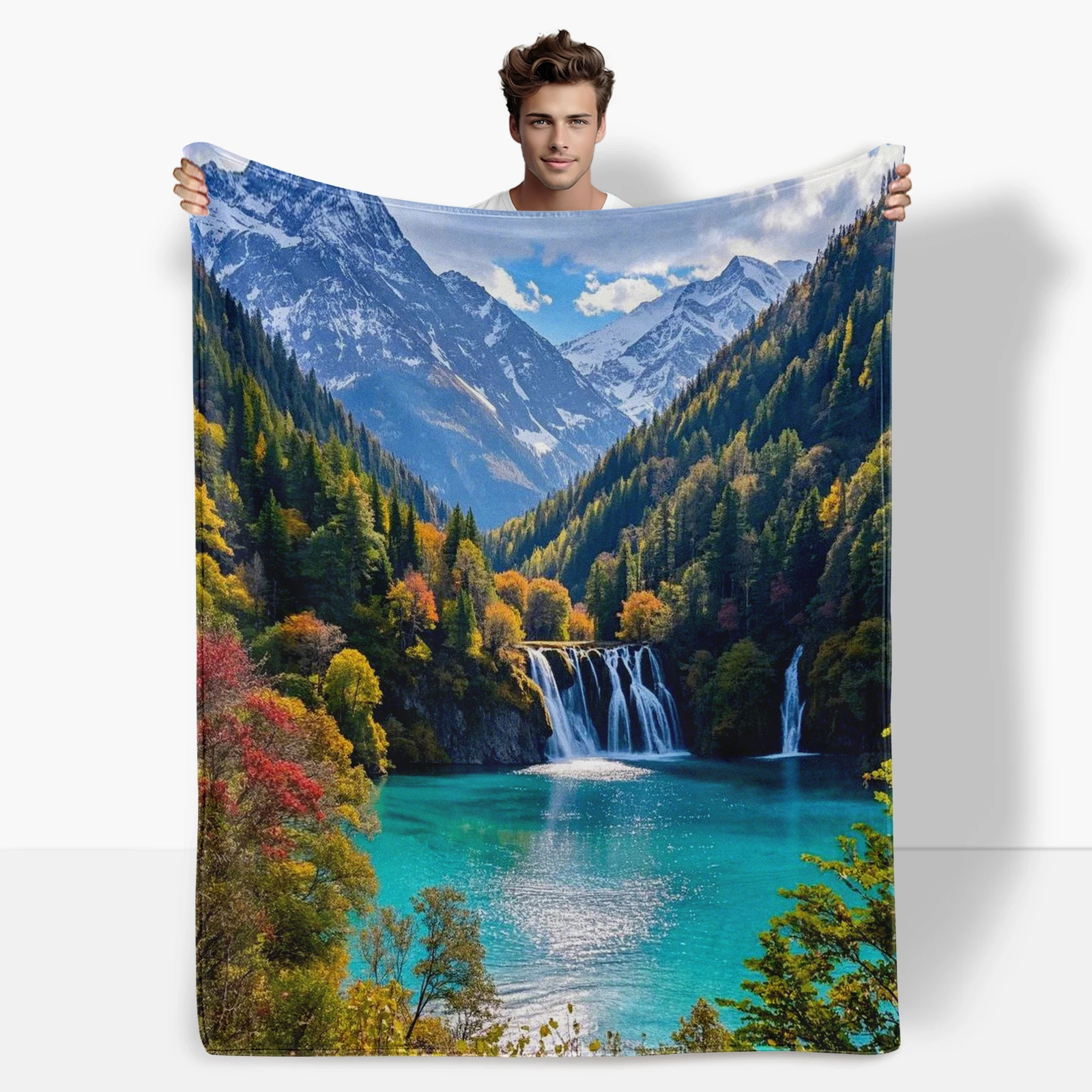 

Inspired By The Scenic Wonders Of Jiuzhaigou In China This Blanket Makes A Perfect Present For Family And Friends