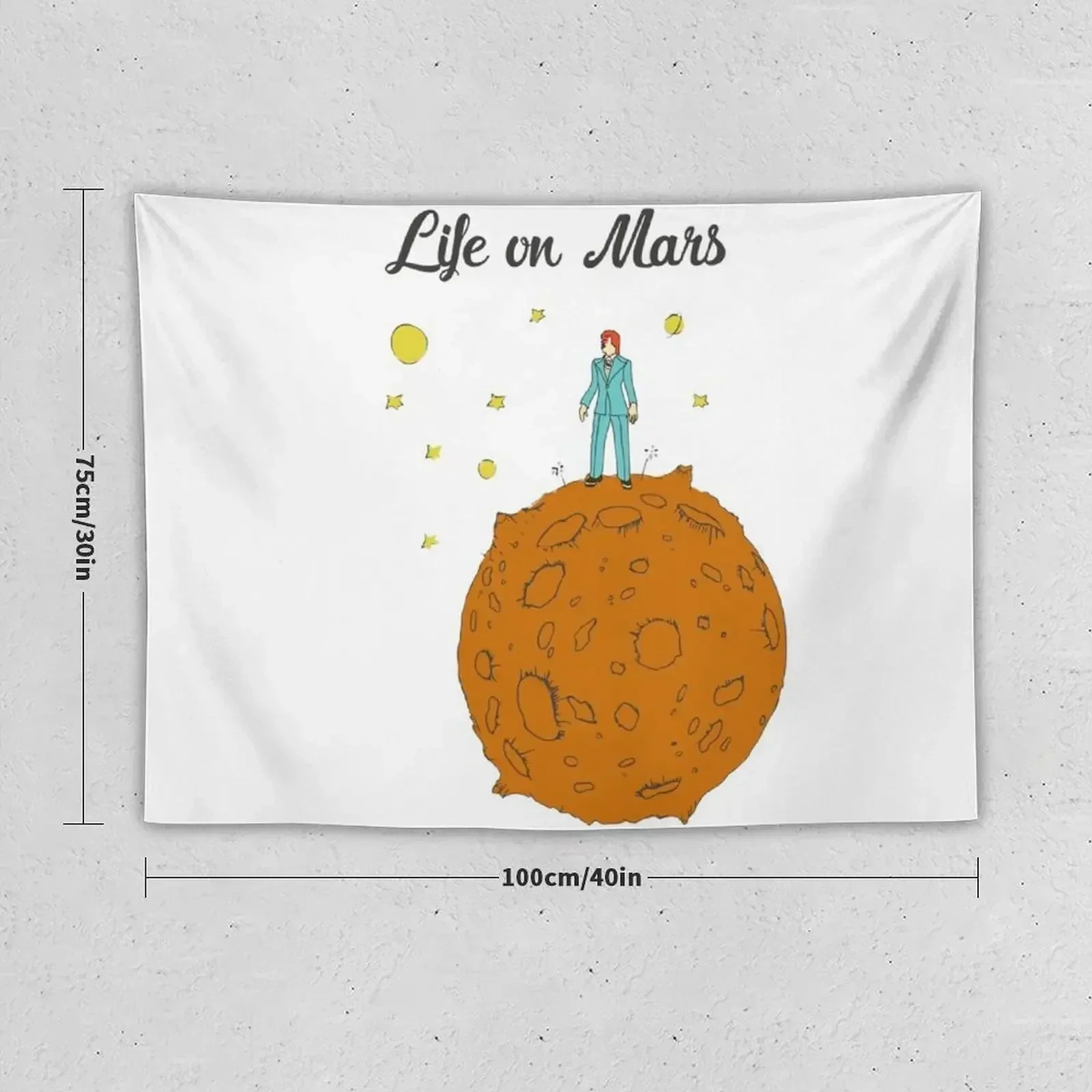 Life on Mars Tapestry House Decor Wall Deco Tapestry