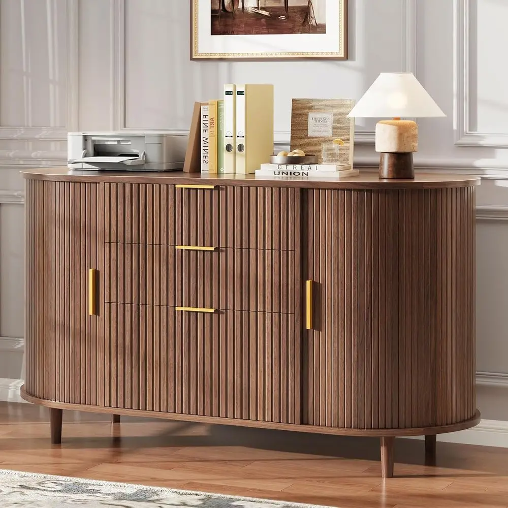 3-Der ile Cabinet with 2 Sliding Do, 39.37