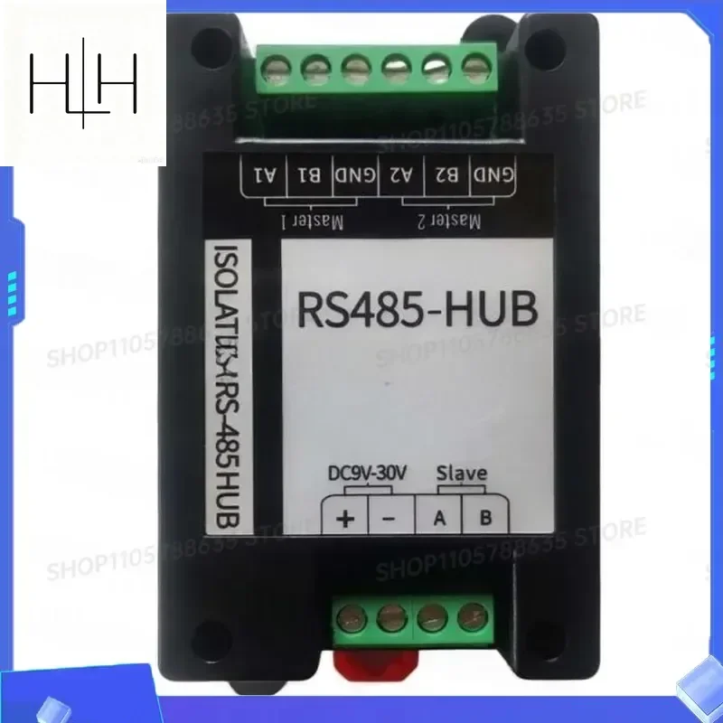 Industrial RS485 Hub with Buffer 2 Master 1 Slave RS-485 Repeater Splitter Signal Isolator Cache Communication Extension