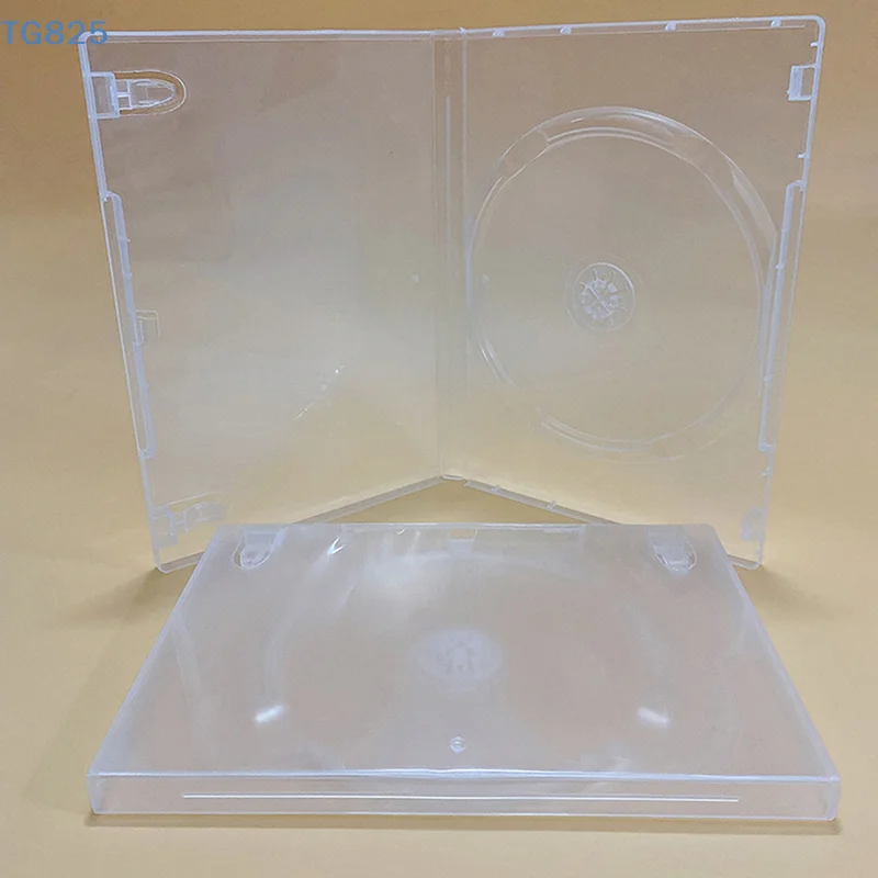 【AN】【AN】Transparent Bottom CD Box Empty CD Case PP Plastic Milky Transparent CD Case CD Case Capacity 1 Discs