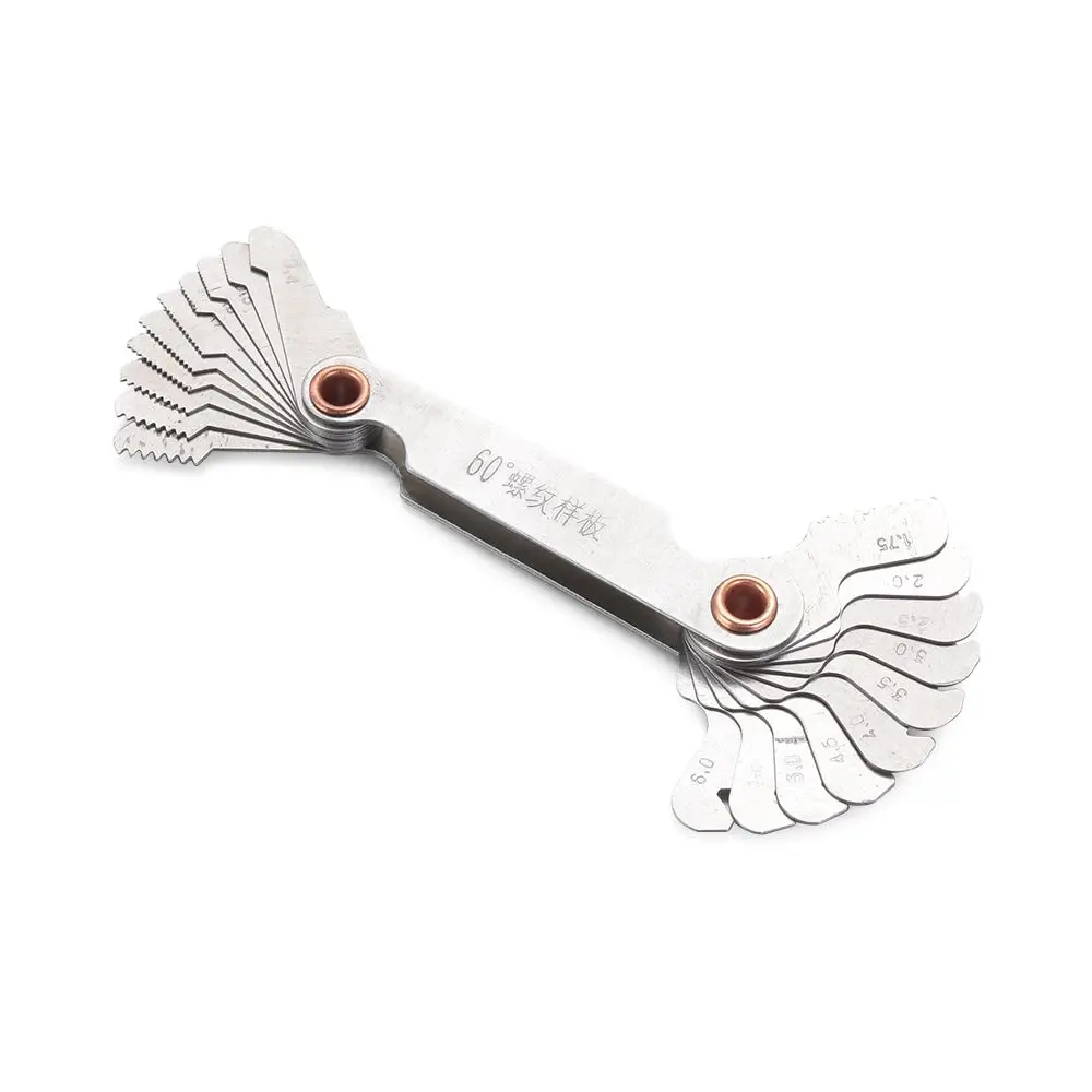 Carbon Steel Measuring Metric Inch Center Measurement Thread Plug Gauge Gear Tooth Gauges Screw Pitch