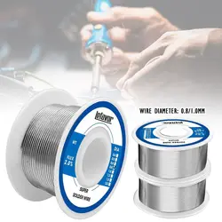 FLUX-Low Temperature Welding Wire, fio de solda de baixo derretimento do rolo de fio, 20g, 50g, 100g, 0.8mm, 1.0mm