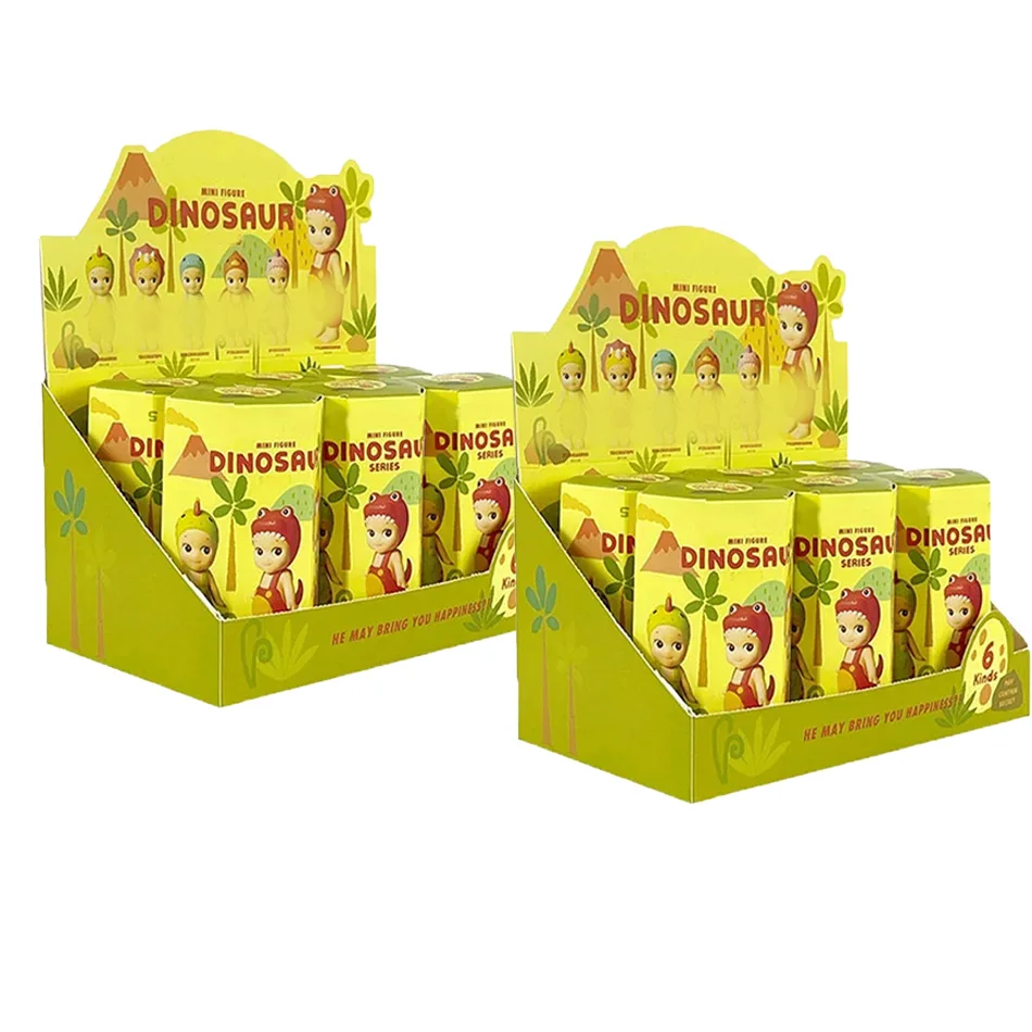 Dinosaurier-Serie Niedliche Cartoon-Puppe Mini Mystery Box Sammelbare Anime-Figur Auto-Deko für Kinder Weihnachts- und Geburtstagsgeschenk
