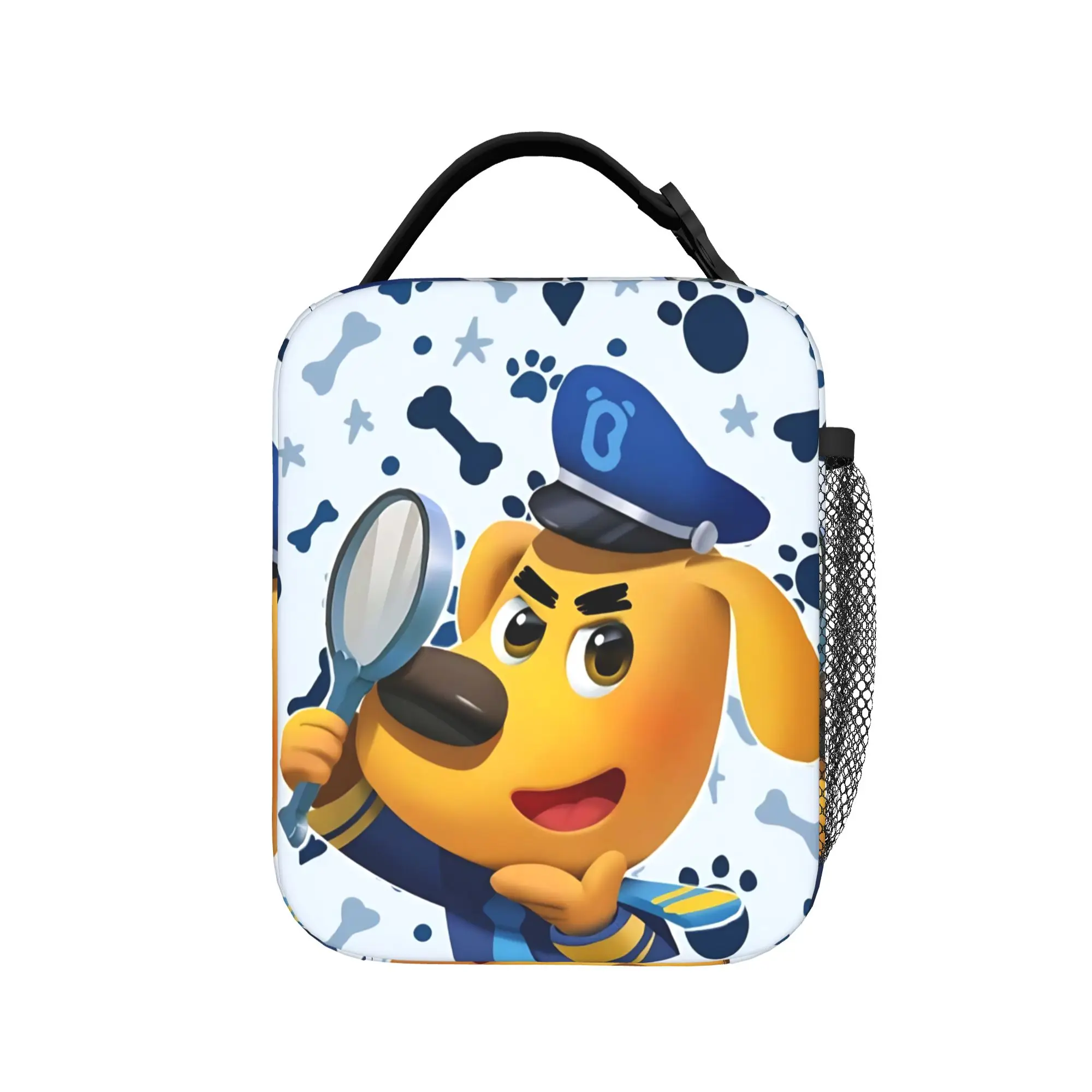 Sheriffs Dog Cartoon Labradors Insulated Lunch Bags High Capacity Dog Lunch Container Thermal Bag Tote Lunch Box Bento Pouch