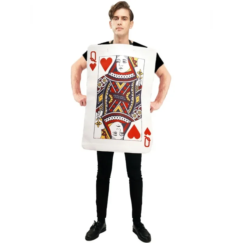 2025년 남녀 포커 커플 의상, 재미있는 파티 의상, 하트의 여왕, 하트의 왕, 카니발