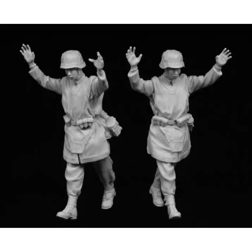 Kit de figurines en résine non peintes, prisonnier de guerre allemand de la seconde guerre mondiale, GK non assemblé et non peint, 1/35