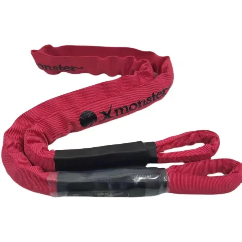 Outdoor High-Strength Safety Anchor Point Rescue Sling, XMONSTER Little Red Rhinoceros Flat Belt for High-Angle Work Rescue
