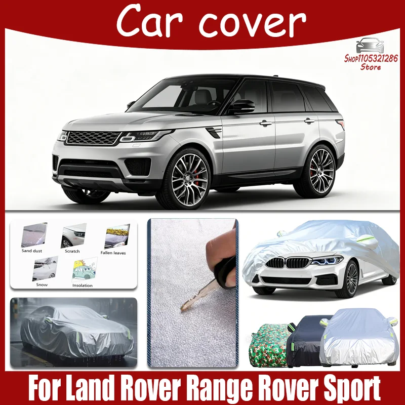 

Full Car Cover For Land Rover Range Rover Sport Outdoor Use - Waterproof Snowproof Sunshade, Winter & Summer Auto Protection