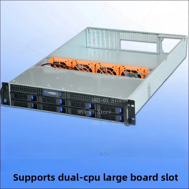 Multi-bay server chassis with hot-swap design, equipped with U.2 hard disk backplane for AI storage application