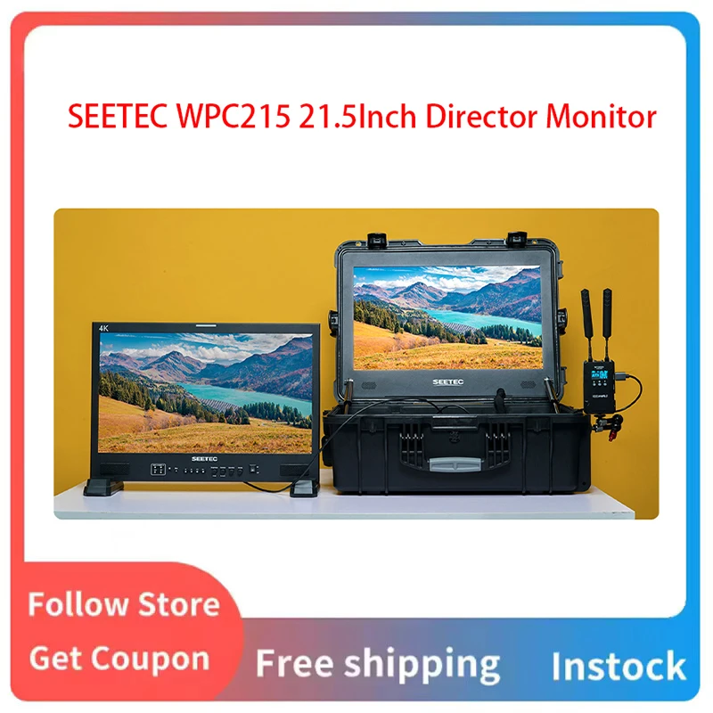 

Монитор SEETEC WPC215 21,5 дюйма, 1000 нит, высокой яркости, для вещания, портативный, с LUT, вводом HDMI и SDI, выходами HDMI и SDI