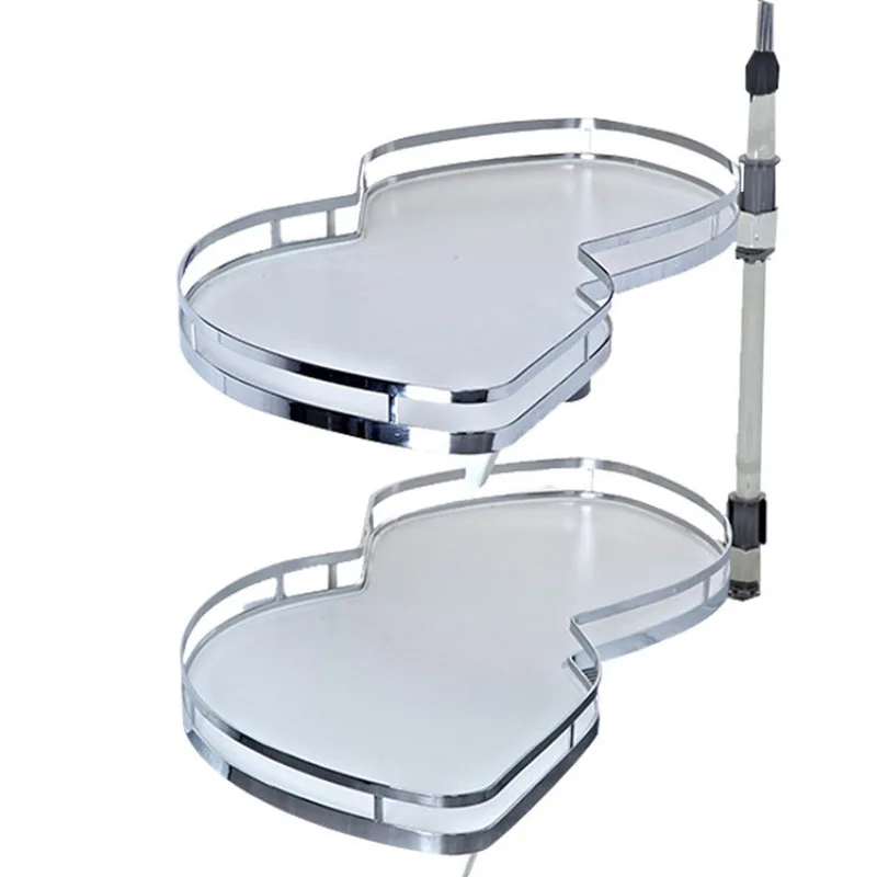 Kitchen Cabinet UFO Monster Corner Basket Seasoning Basket Double Seasoning Basket Corner Rotating Peanut Plate