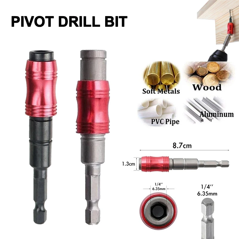 

1/4 "поворотный магнитный винтовой сверло, шестигранный магнитный поворотный держатель сверла, быстросменная блокирующая направляющая, удлинитель бит, ручные инструменты