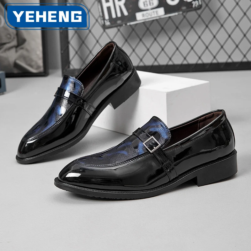 

Classic Original Men's Dress Shoes High quality Casual Leather Shoes Lightweight Business Office Social Men Formal Loafers