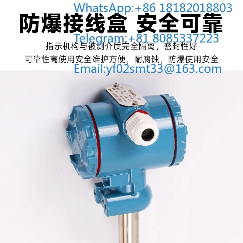 SS Magnetic Flap Level Gauge Remote Transmitter Magnetic Float Ball Level Sensor 4-20mA RS485 Local Visual Display Tank Liquid